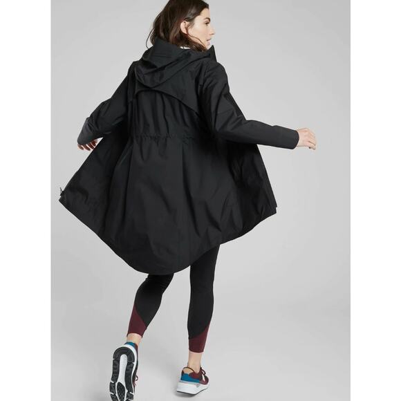 ATHLETA Palidsades Waterproof Jacket Black Sz XL $248 {3W8} - Picture 4 of 10